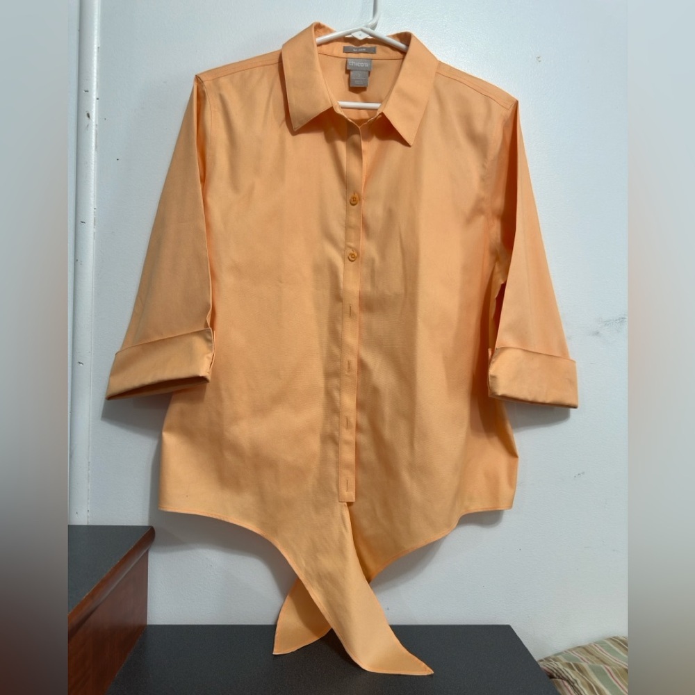 Chico's Vibrant Orange Blouse
